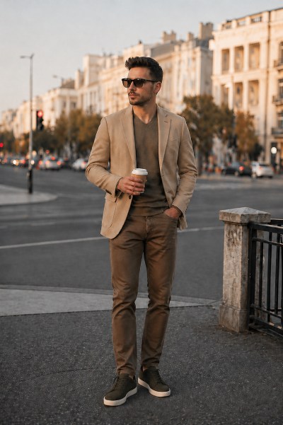 Toprak Tonlarıyla Blazer Kombinleri: 5 Sade ve Şık Örnek | Bin Kelam bej blazer nasıl kombinlenir?